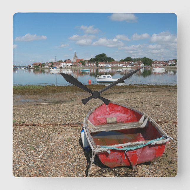 Relógio Quadrado Porto impressionante Inglaterra de Bosham (Frente)