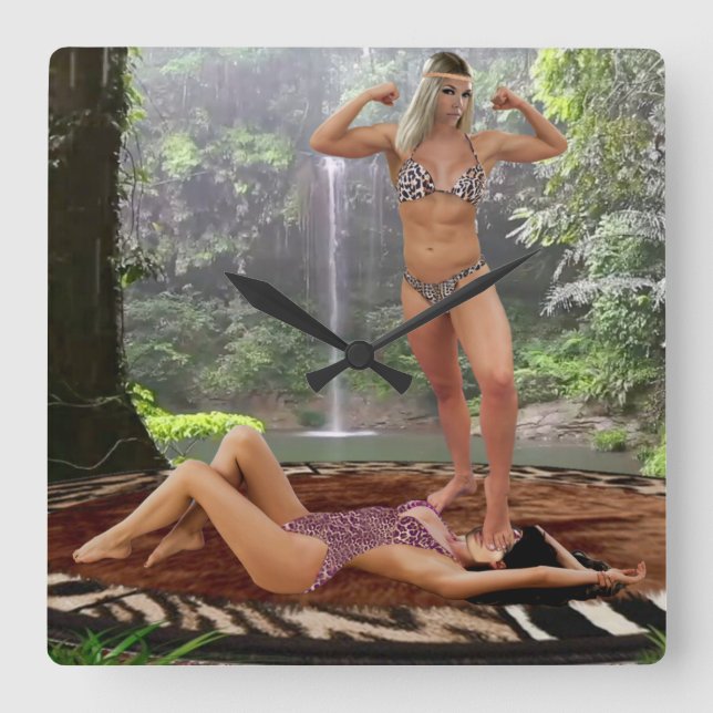 RELÓGIO QUADRADO POSE VITÓRIA DE TARZANA (Frente)