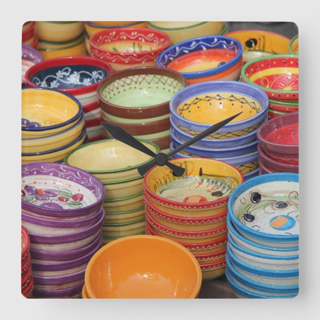 Relógio Quadrado Potência na Provença (Frente)