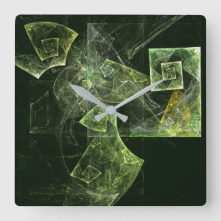 Relógio Quadrado Praça Abstrato de Equilíbrio Rastreado