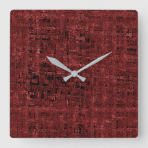 Praças vermelhas sobrepostas, encharcadas