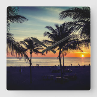 Relógio Quadrado praia da Flórida
