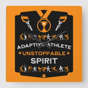 Relógio Quadrado Presente Adaptive Disabled Sports