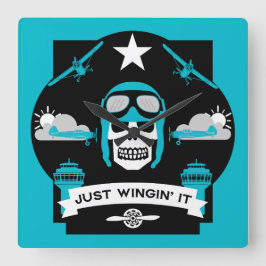 Relógio Quadrado Presente De Piloto Privado E Comercial