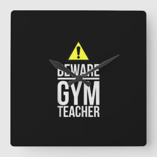 Relógio Quadrado Presente educacional físico para professores univ