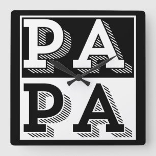 RELÓGIO QUADRADO PRESENTE NO DIA DE OS PAIS PAPA