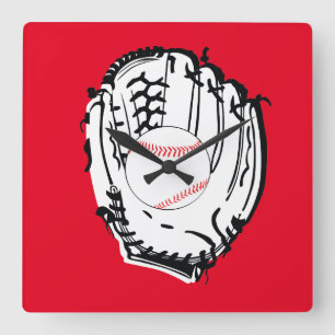 Relógio Quadrado Presente no Mit de Baseball