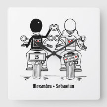 Presente personalizado de aniversário de motocicle