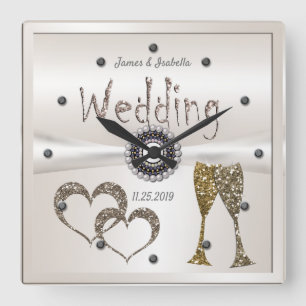 Relógio Quadrado Presentes de aniversário de casamento para Casais