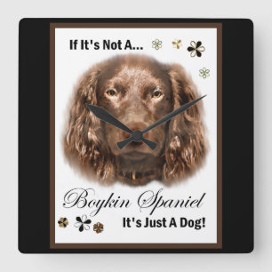 Relógio Quadrado Presentes de Boykin Spaniel