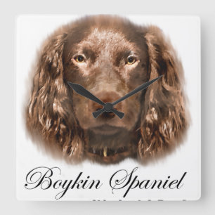 Relógio Quadrado Presentes de Boykin Spaniel