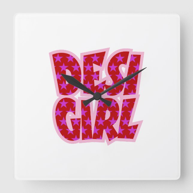 Relógio Quadrado Presentes inspirados em Bollywood (Frente)