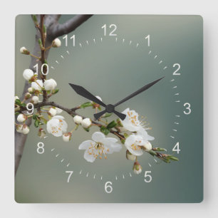 Relógio Quadrado primavera quente