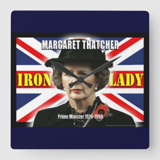 Relógio Quadrado Primeiro ministro de Margaret Thatcher