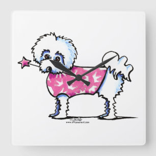 Relógio Quadrado Princesa maltesa de Lil