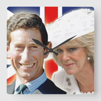 Relógio Quadrado Príncipe Charles de HRH & duquesa de HRH de