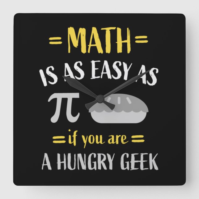 Relógio Quadrado  Professores de matemática de matemática de matemá (Frente)