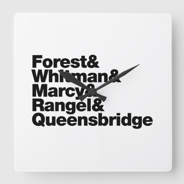 Relógio Quadrado Projetos (Frente)