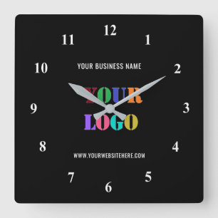Relógio Quadrado Promocional de logotipo personalizado para empresa