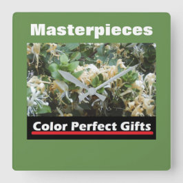 Relógio Quadrado Promocional Honeysuckle