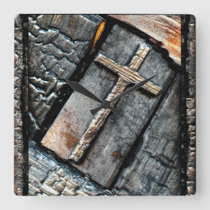 Relógio Quadrado Proteção cruzada