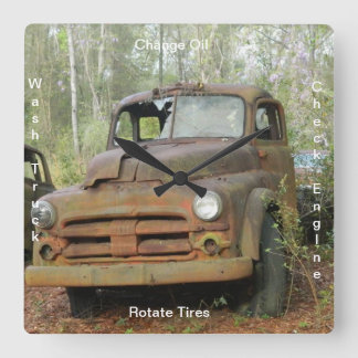 Relógio Quadrado Pulso de disparo antigo do caminhão