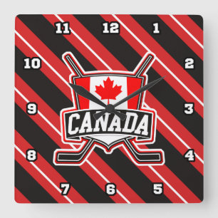 Relógio Quadrado Pulso de disparo canadense do quadrado do logotipo
