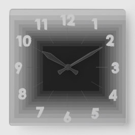 Relógio Quadrado Pulso de disparo cinzento 4 do design da