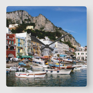 Relógio Quadrado Pulso de disparo de Capri, Italia