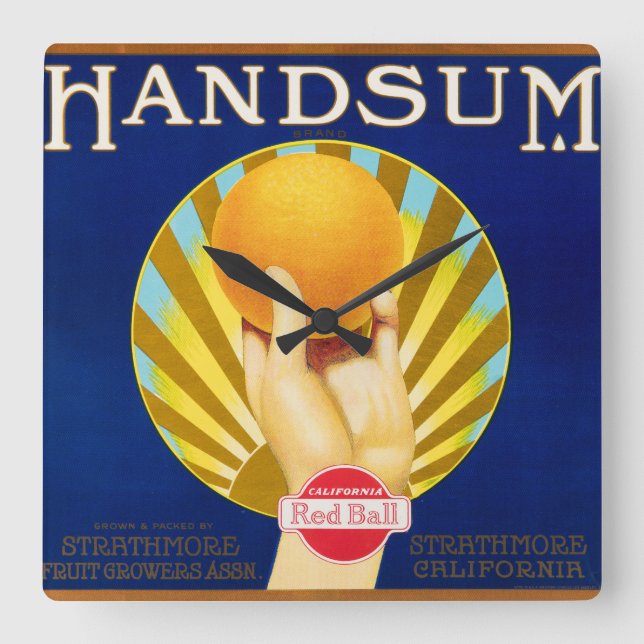 Relógio Quadrado Pulso de disparo de Handsum (Frente)