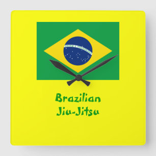 Relógio Quadrado Pulso de disparo de Jiu-Jitsu (BJJ) do brasileiro