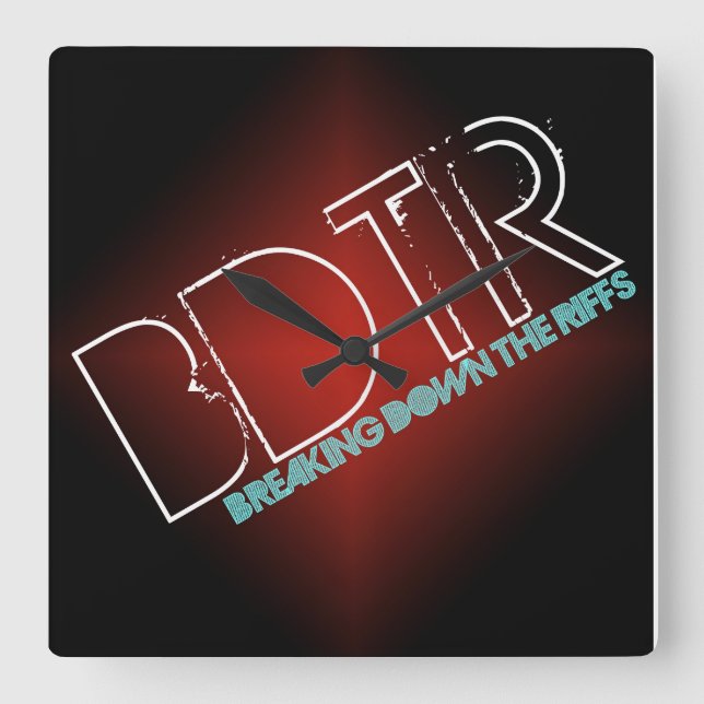 Relógio Quadrado Pulso de disparo de parede (Frente)