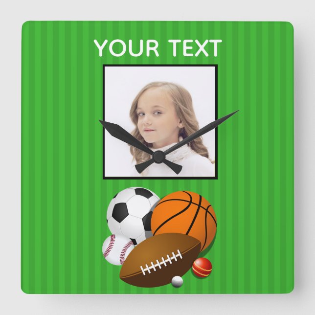 Relógio Quadrado Pulso de disparo de parede acrílico personalizado (Frente)