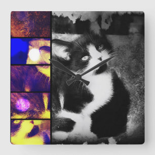 Relógio Quadrado Pulso de disparo de parede da arte da foto do