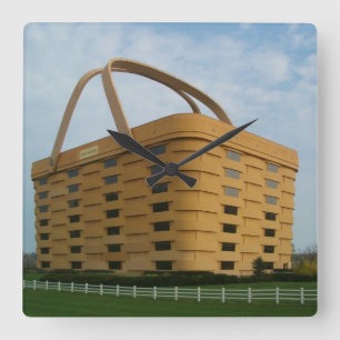 Relógio Quadrado Pulso de disparo de parede da cesta de Longaberger