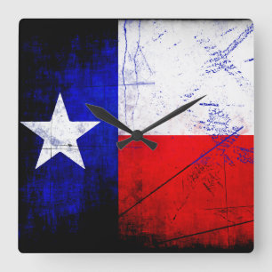 Relógio Quadrado Pulso de disparo de parede de Texas