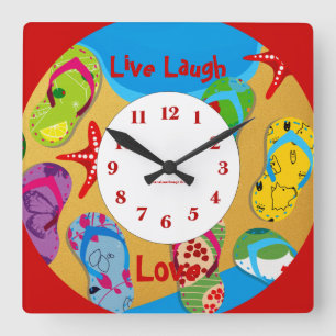 Relógio Quadrado Pulso de disparo de parede do divertimento do