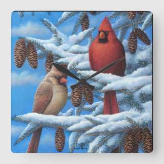 Relógio Quadrado Pulso de disparo de parede dos cardeais