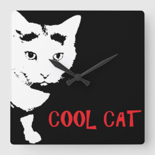 RELÓGIO QUADRADO PULSO DE DISPARO DE PAREDE LEGAL DO CAT