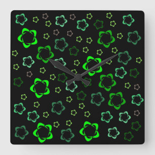 Relógio Quadrado Pulso de disparo de parede Starred