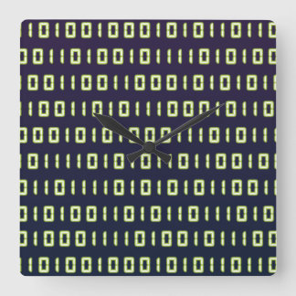 Relógio Quadrado Pulso de disparo do código binário