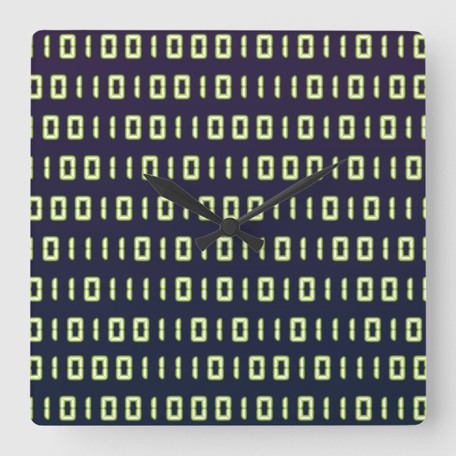 Relógio Quadrado Pulso de disparo do código binário (Frente)