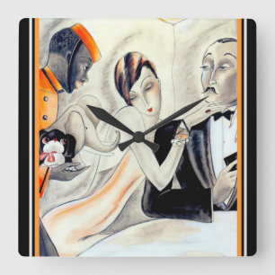 Relógio Quadrado Pulso de disparo do design do art deco pelo Dodo