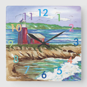 Relógio Quadrado Pulso de disparo do farol - Santa Cruz