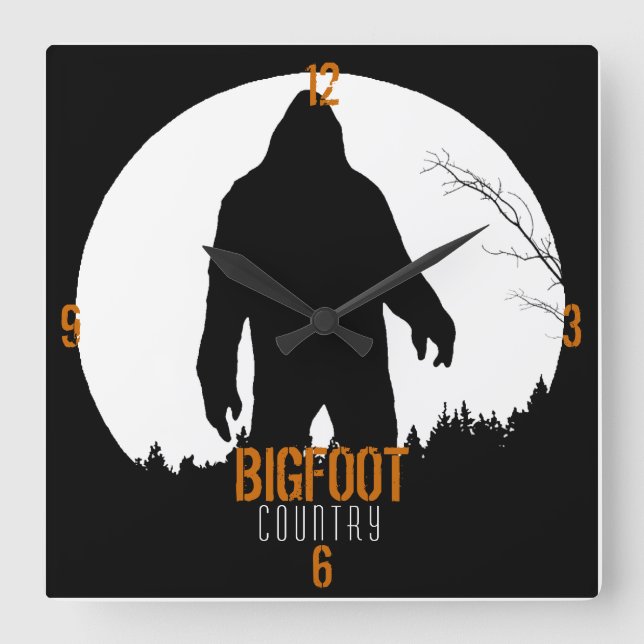 Relógio Quadrado Pulso de disparo do país de Bigfoot (Frente)