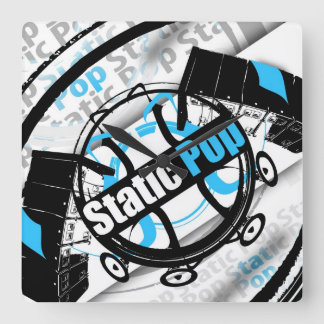 Relógio Quadrado Pulso de disparo estático do pop