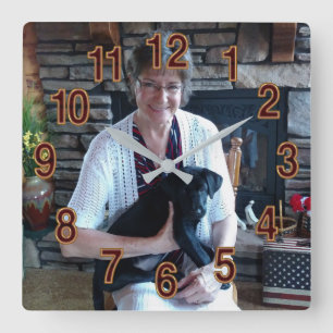 Relógio Quadrado Pulso de disparo feito sob encomenda com imagens