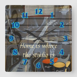 Relógio Quadrado Pulso de disparo Home do estúdio