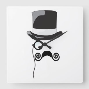 Relógio Quadrado pulso de disparo inglês do cavalheiro