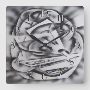 Relógio Quadrado Pulso de disparo inverso da cidade em repouso